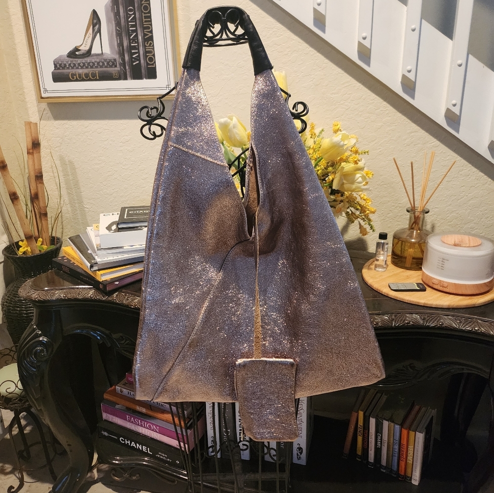 IRIDESCENT LEATHER BAG - Picture 2 of 7